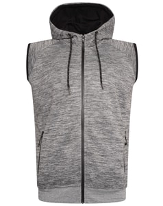 KAM Active Performance Ärmelloser Hoody Grau